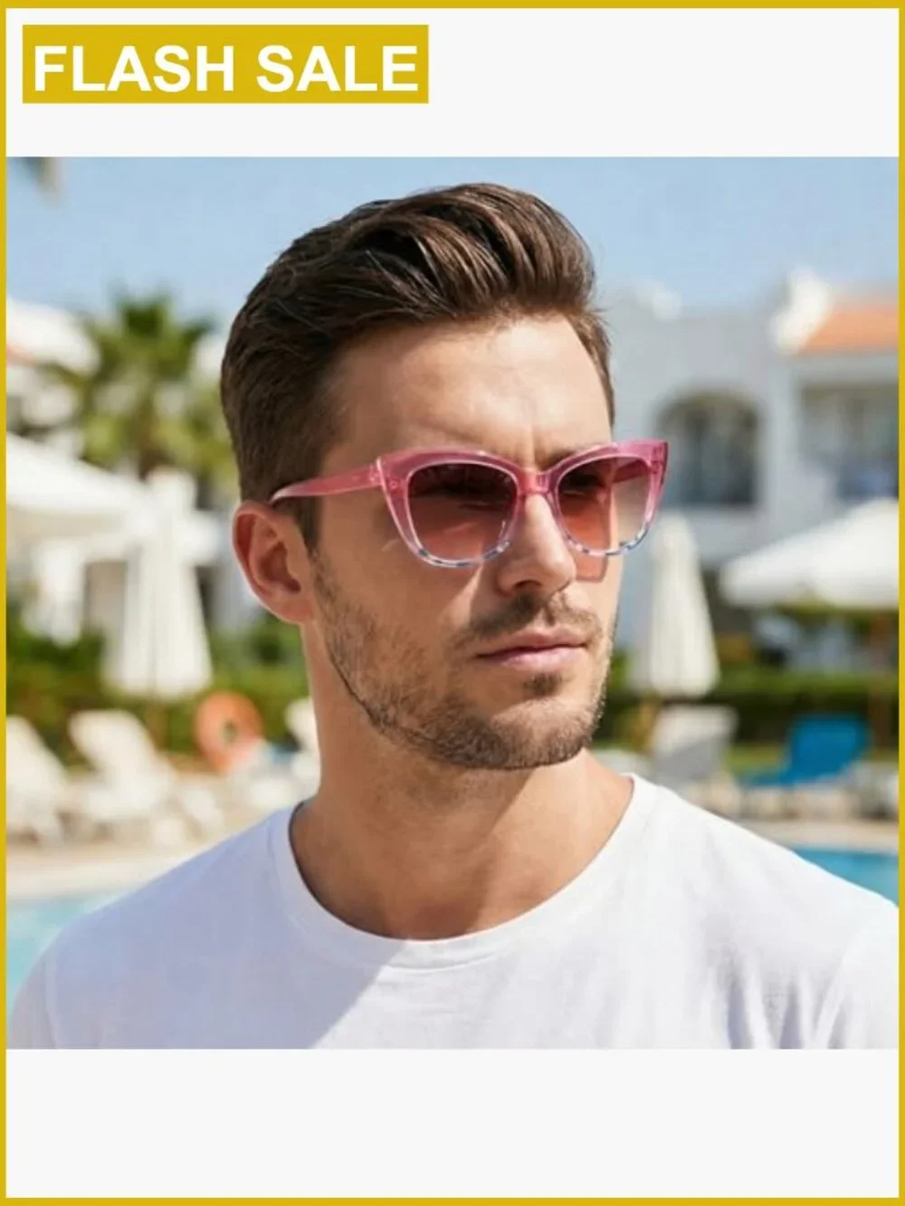 Retro Cat Eye Sunglasses for Women Men Vintage Square Frame
